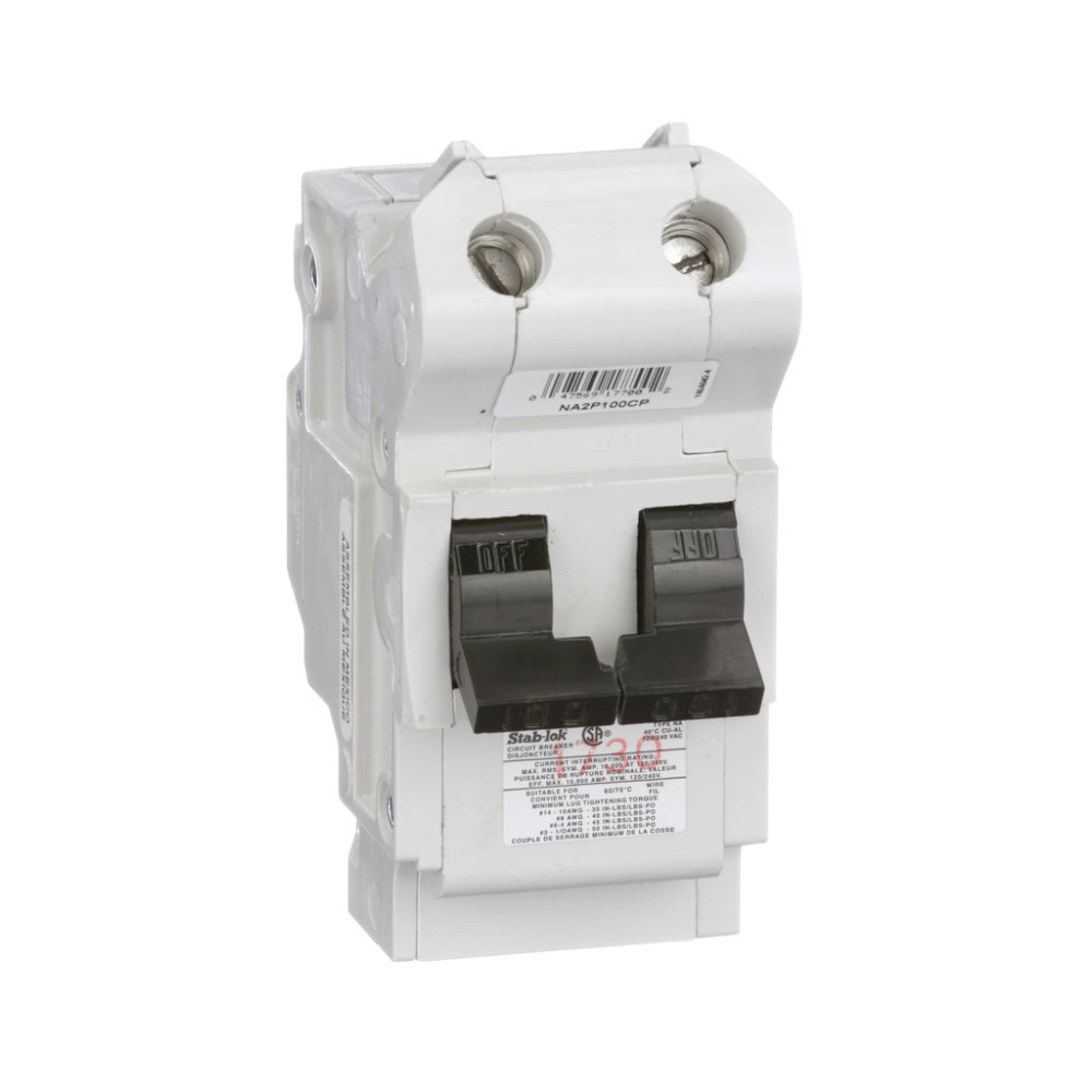 BREAKER NA 100A 2P 120/240V FOR STAB-LOK PANEL | Guillevin